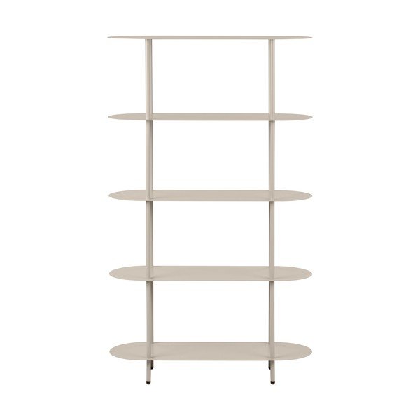 Scaffale beige in metallo 90x150x31 cm Rieti – House Nordic