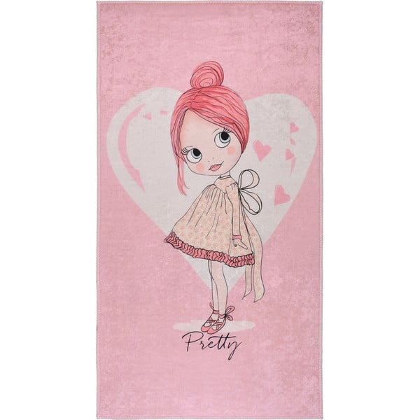 Tappeto per bambini rosa lavabile 120x180 cm Pretty Girl – Vitaus