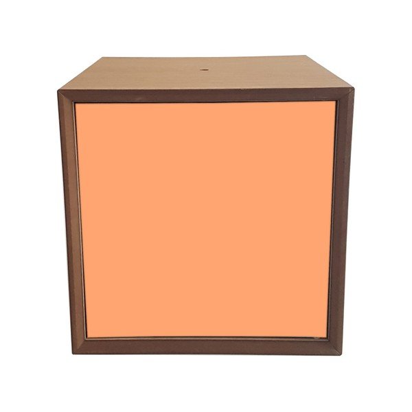 Scaffale con anta arancione PIXEL, 40 x 40 cm - Ragaba