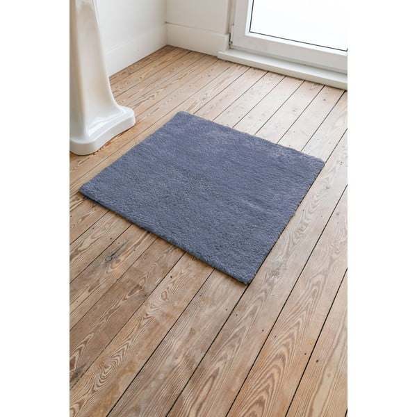 Tappeto da bagno in cotone blu Luca, 60 x 60 cm - Tiseco Home Studio-image-1