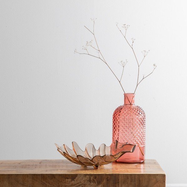 Vassoio decorativo in vetro 19,5x35 cm Leaf - Ixia-image-1