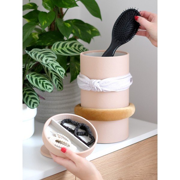 Organizzatore per il bagno rosa chiaro - Stackers-image-1