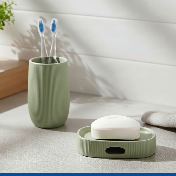 Portasaponetta verde in ceramica Fablo – Wenko-image-1