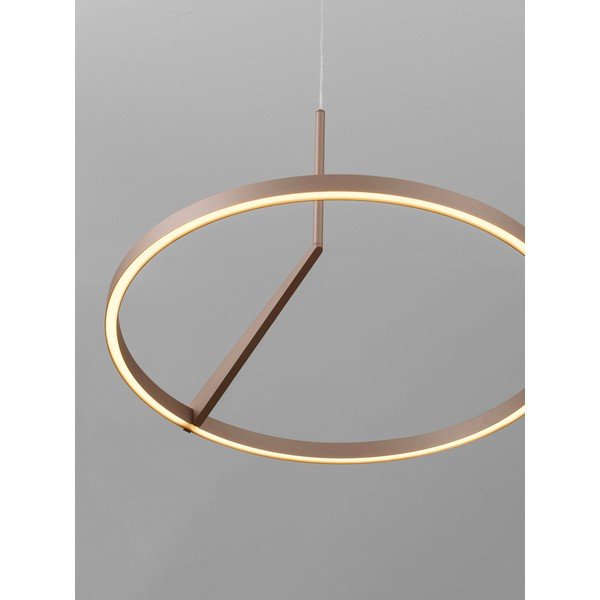 Lampadario LED oro rosa in alluminio con intensità regolabile ø 60 cm Tilia – Nova Luce-image-2