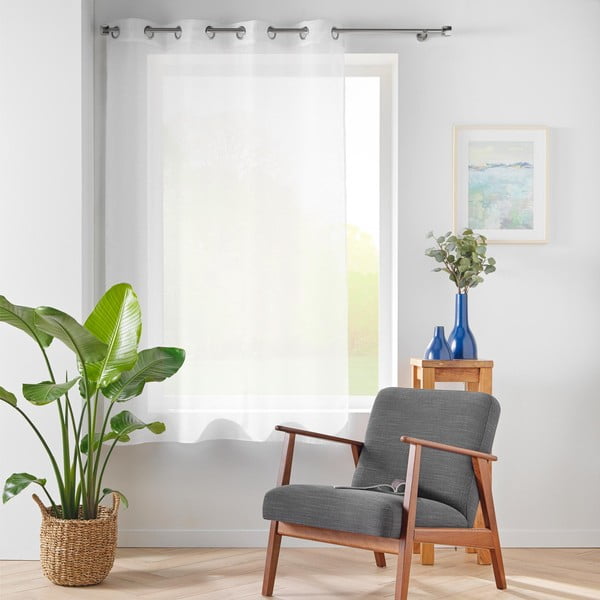 Tenda in voile bianco 140x180 cm Lissea - douceur d'intérieur-image-2