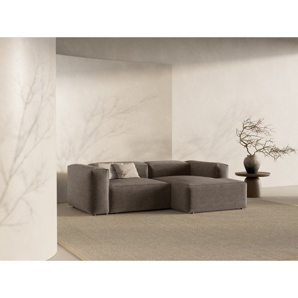 Divano angolare marrone (con penisola a destra/con chaise lounge) Bergamo – Cosmopolitan Design-image-1