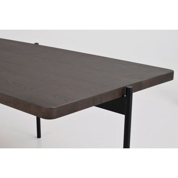 Tavolino in frassino marrone 95 x 50 cm Shelton - Rowico-image-1