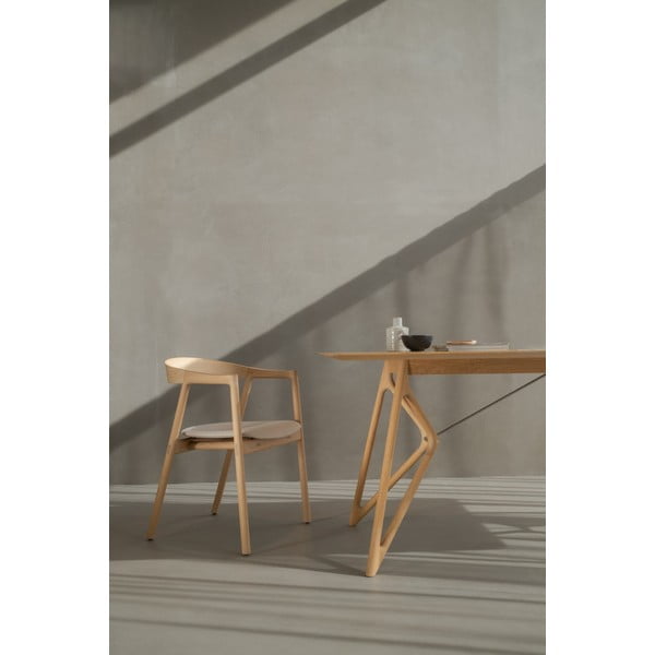 Tavolo da pranzo con piano in rovere 220x90 cm Tink - Gazzda-image-1