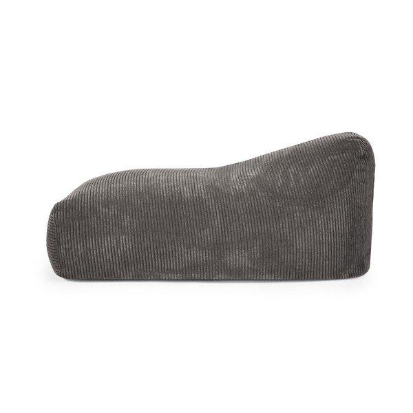 Puof a sacco verde con rivestimento in velluto a coste Snug 130 – SLOWDOWN-image-3