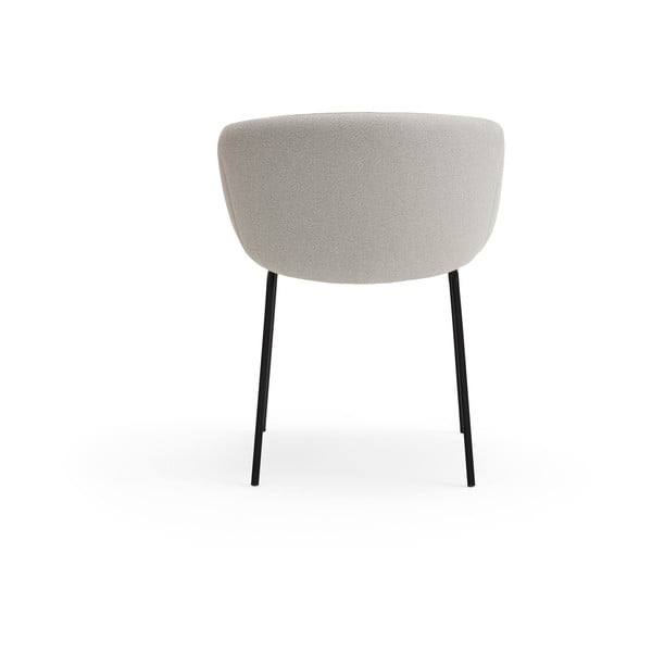 Sedia da pranzo grigio chiaro in imbottito Add – Teulat-image-4