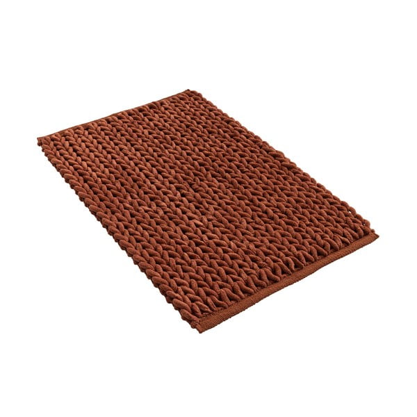 Tappetino per il bagno color terracotta 50x80 cm Ariel – douceur d'intérieur-image-4