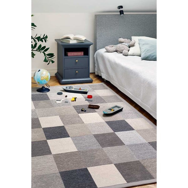 Tappeto per bambini marrone e beige 200x140 cm Laeva - Narma-image-3