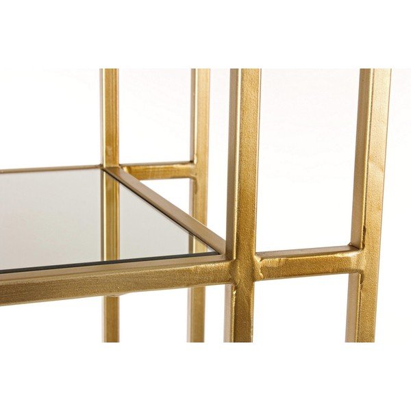 Libreria dorata in acciaio 68x172,5x28 cm Elenor – Bizzotto-image-4
