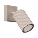 Faretto grigio tortora in metallo 8x16 cm Gleam – Sollux