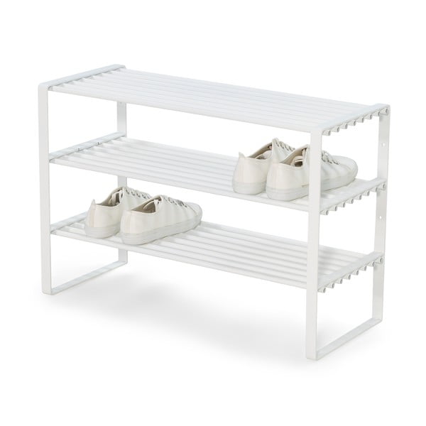 Scarpiera bianca in metallo 70x49x29 cm Rex – Spinder Design-image-2