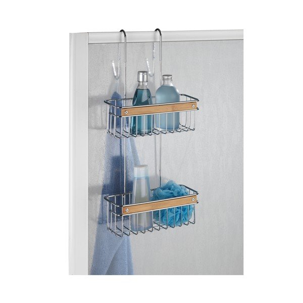 Mensola pensile per doccia a due piani in acciaio inossidabile Zerbo - Wenko-image-2