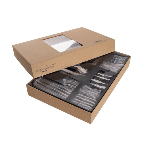 Posate argentate in acciaio inox 24 pz Mirror – Orion-image-4