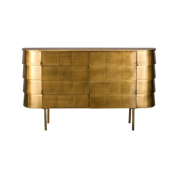 Cassettiera dorata in metallo 117x70x26 cm Hanna – Dutchbone