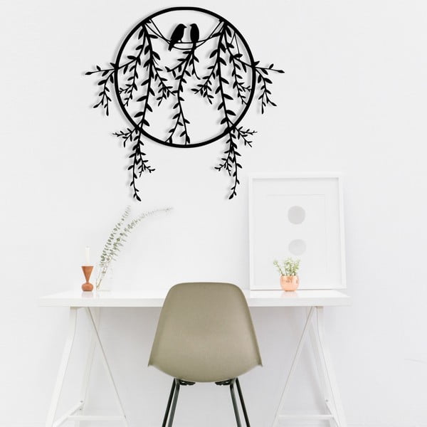 Decorazione murale in metallo 45x44 cm Lovebirds - Wallity-image-2