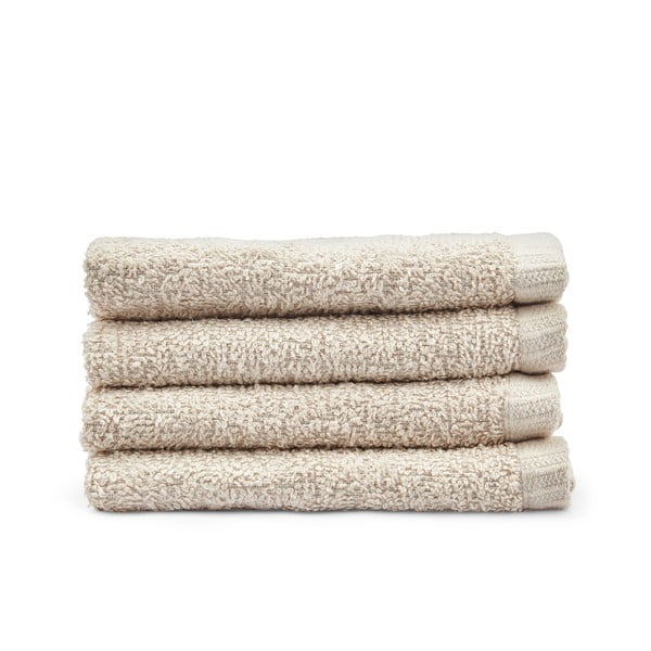 Set di asciugamani con asciugatura rapida beige in cotone 4 pz 30x30 cm Quick Dry – Catherine Lansfield