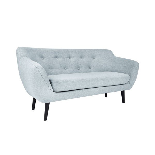 Divano Piemonte azzurro, 158 cm - Mazzini Sofas