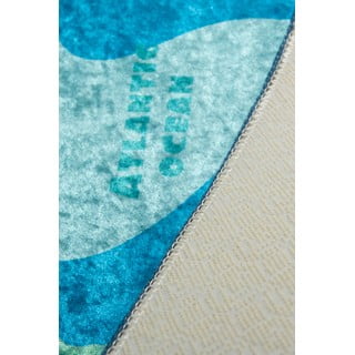 Tappeto antiscivolo blu per bambini , 100 x 160 cm Map - Conceptum Hypnose
