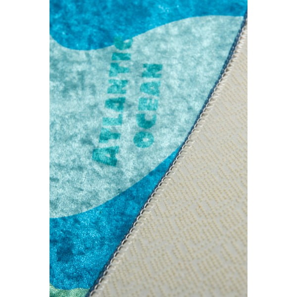 Tappeto antiscivolo blu per bambini , 100 x 160 cm Map - Conceptum Hypnose-image-1