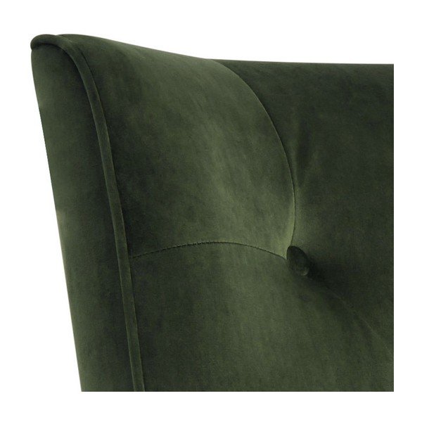 Poltrona in velluto verde scuro Bodiva - Actona-image-1
