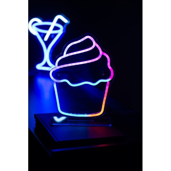 Decorazione luminosa al neon LED 5 W Colour Changing Cupcake – Leitmotiv-image-1