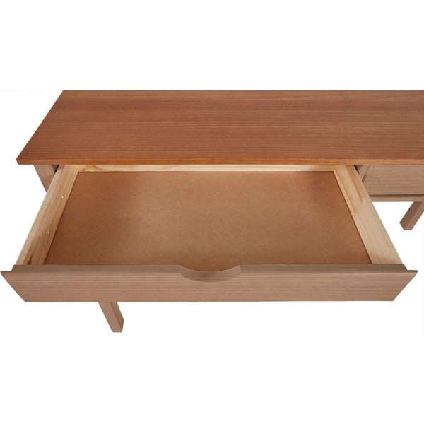 Tavolo da lavoro in legno di pino, lunghezza 140 cm Gava - Støraa-image-4