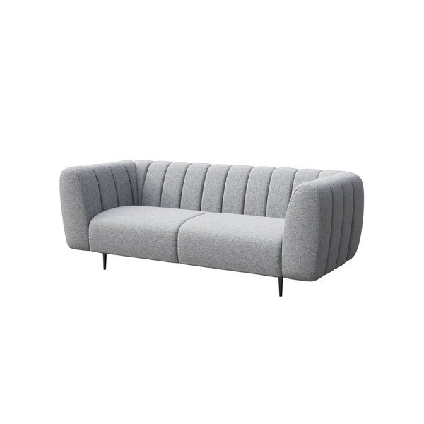 Divano in grigio chiaro 210 cm Shel – Ghado-image-2