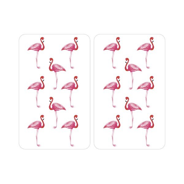 Sada 2 skleněných krytů na sporák Wenko Flamingo