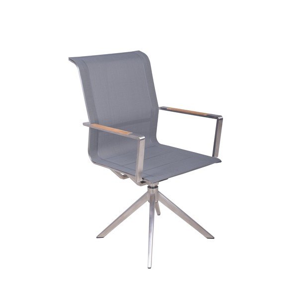 Sedia da giardino in metallo grigio Salida - Garden Pleasure