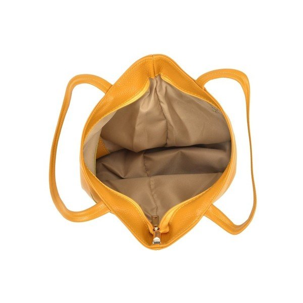 Borsa in pelle gialla Huniya - Roberta M-image-3