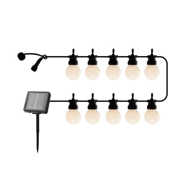 Catena luminosa 10 lampadine lunghezza 300 cm Lucas Matte - Sirius
