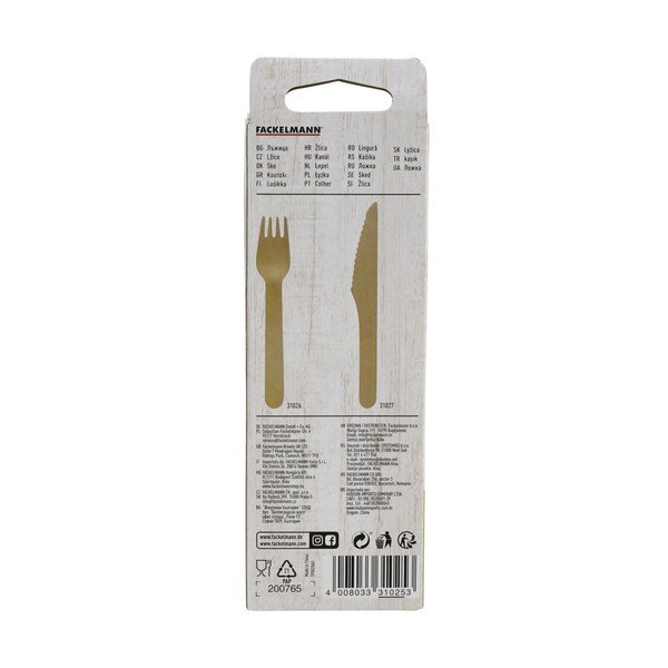 Set di 30 cucchiai di legno Nature - Fackelmann-image-2