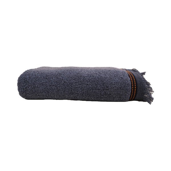 Asciugamano in cotone blu scuro, 50 x 90 cm Marvin - Foutastic