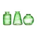 Vasi in vetro verde in set di 3 pezzi - Sass & Belle