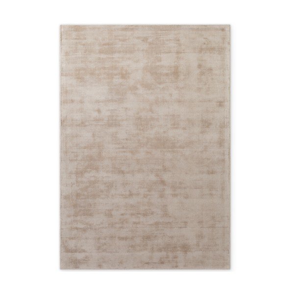 Tappeto beige in viscosa tessuto a mano 80x150 cm Noemi – Vikosa