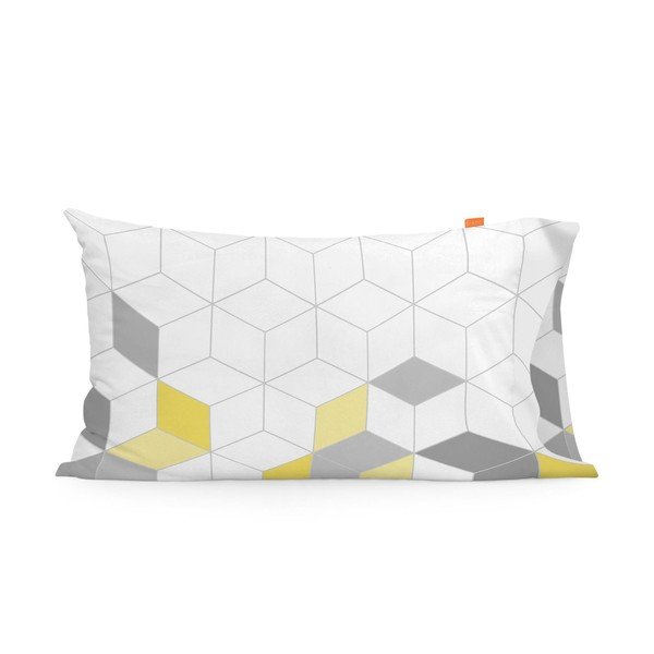 Set di 2 federe in cotone, 50 x 75 cm Symmetry - Blanc