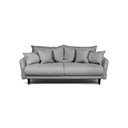 Divano grigio allungabile/con contenitore con rivestimento in velluto a coste 215 cm Bjork – Bonami Selection