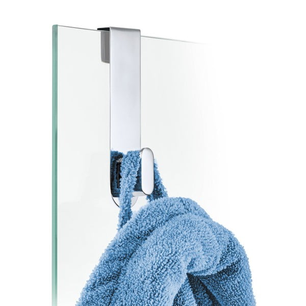 Gancio per porta in acciaio inox lucido Areo Nexio - Blomus-image-1