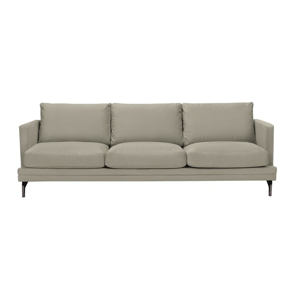 Béžová pohovka s podnožím v černé barvě Windsor & Co Sofas Jupiter