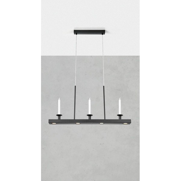 Lampadario LED nero in metallo con intensità regolabile Dining – Markslöjd-image-1