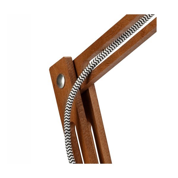 Lampada da tavolo grigia/marrone con paralume in metallo (altezza totale 44 cm) Marcello – LAMKUR-image-4