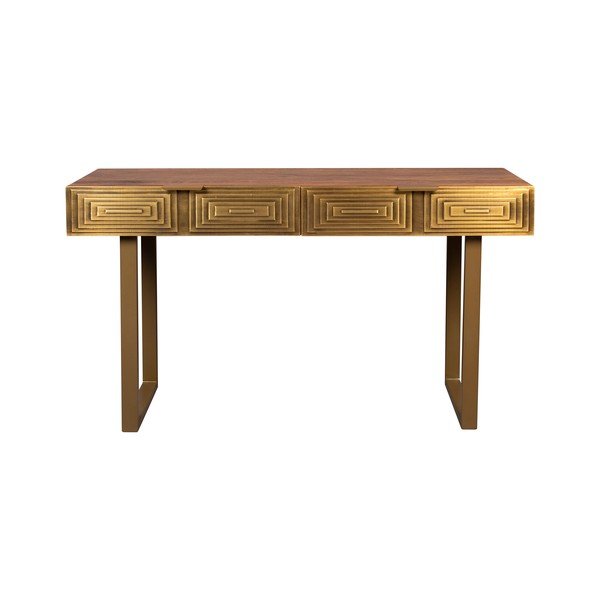 Consolle con piano in legno di mango, lunghezza 140 cm Volan - Dutchbone