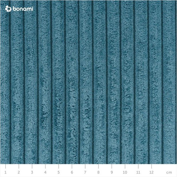 Modulo del divano in velluto a coste blu, angolo sinistro Nihad modular - Bobochic Paris-image-4