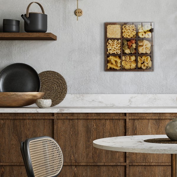 Dipinto su vetro 30x30 cm Pasta Box – Styler-image-3