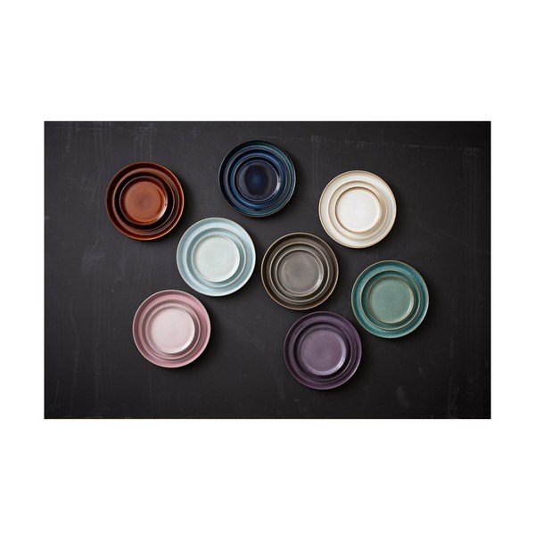 Piatto da dolce nero/blu in gres ø 21 cm Gastro Dark Blue/Black – Bitz-image-3