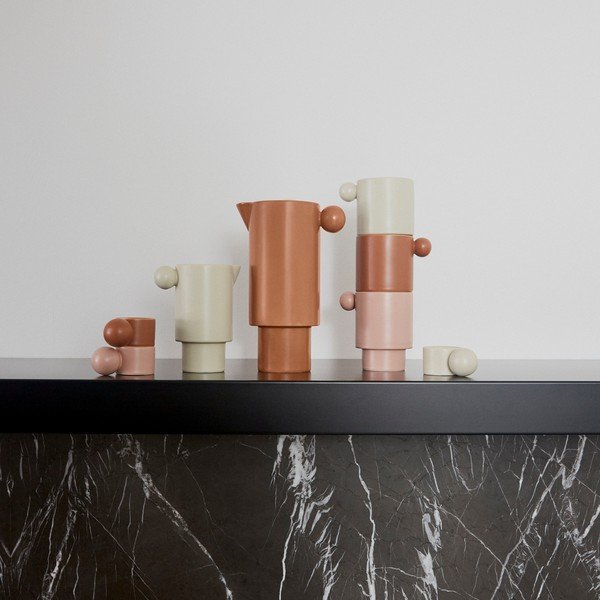 Tazza rosa chiaro in porcellana Inka – OYOY Living Design-image-1